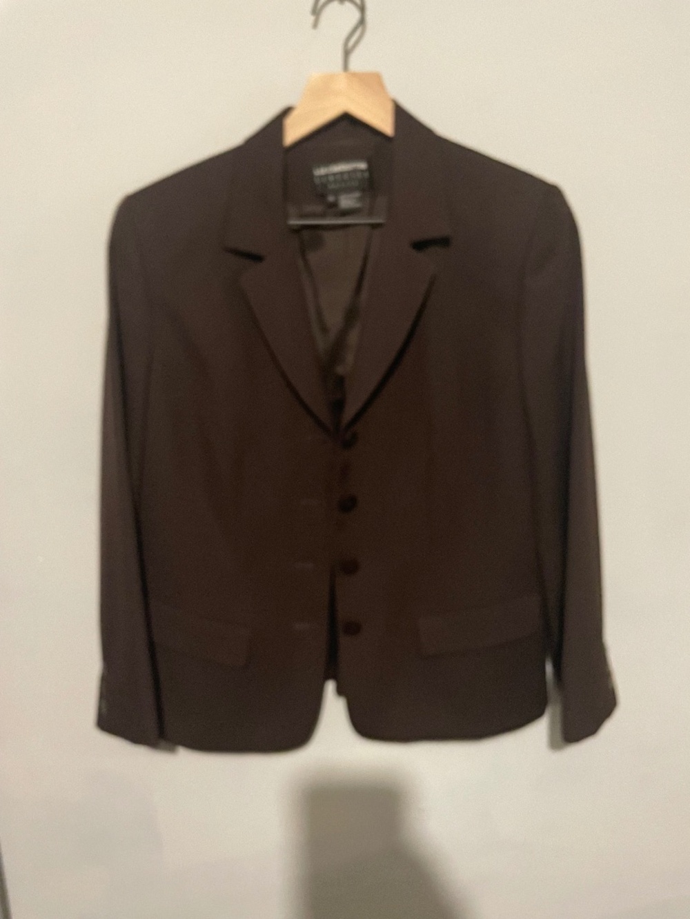 Liz Claiborne petite size 10P two piece women’s classic brown suit